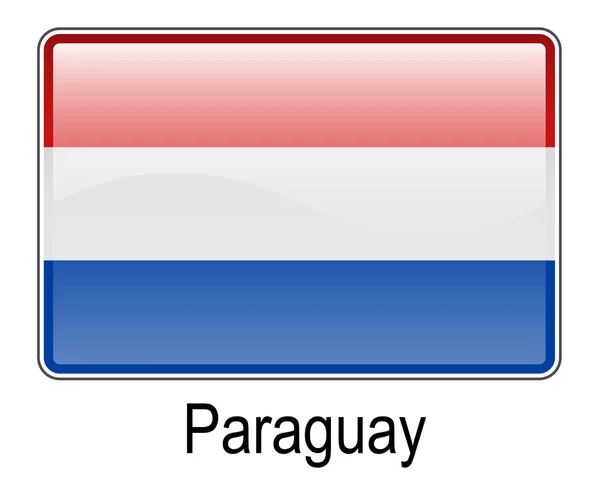 Paraguay bayrağı — Stok Vektör