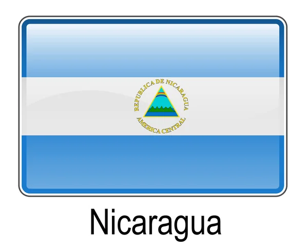 Bandera de Nicaragua — Vector de stock