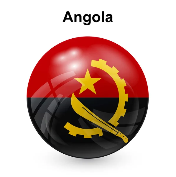 Bandiera Angola — Vettoriale Stock