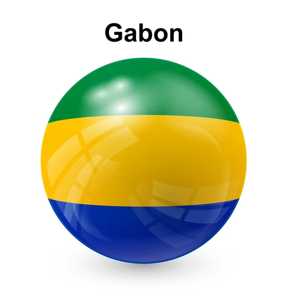 Gabon bayrağı — Stok Vektör