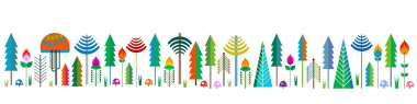 forest border clipart