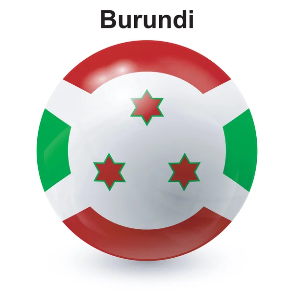 Bandiera dello Stato del Burundi — Vettoriale Stock