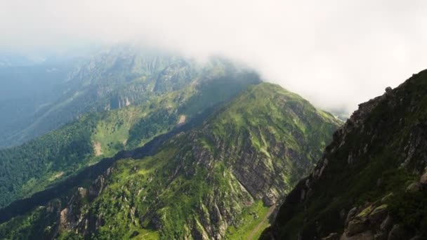 Schöne Berglandschaft. Hochgebirgsmassiv, — Stockvideo