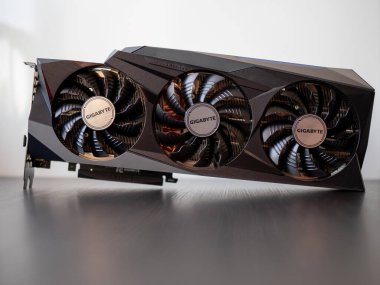 SAINT PETERSBURG, RUSSIA - 3 Temmuz 2021: GeForce RTX 3080 Ti