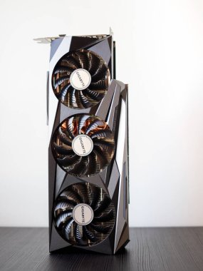 SAINT PETERSBURG, RUSSIA - 3 Temmuz 2021: GeForce RTX 3080 Ti