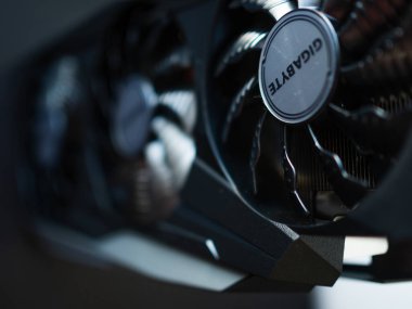 SAINT PETERSBURG, RUSSIA - 3 Temmuz 2021: GeForce RTX 3080 Ti