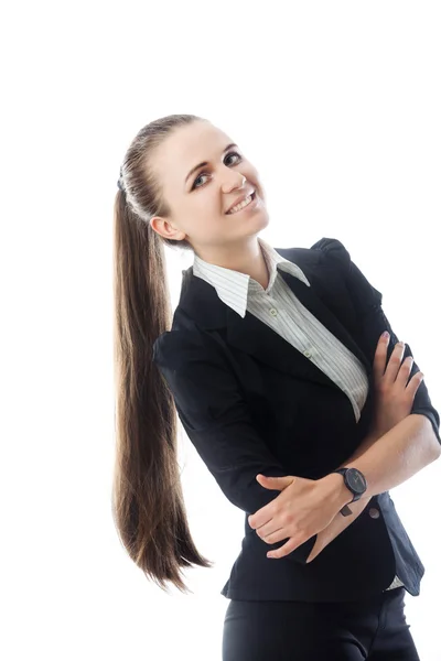 Portrait of young smiling businesswoman — Stock Photo, Image