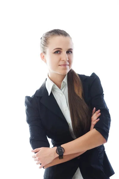 Portrait of young smiling businesswoman — Stock Photo, Image