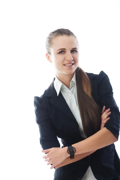 Portrait of young smiling businesswoman — Stock Photo, Image