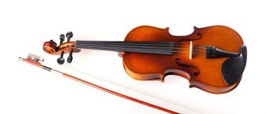 Violin and bow clipart