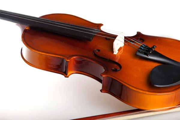 Violin and bow — Stock Photo, Image