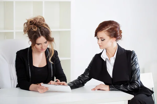Cheerful two business women — Stock Photo, Image