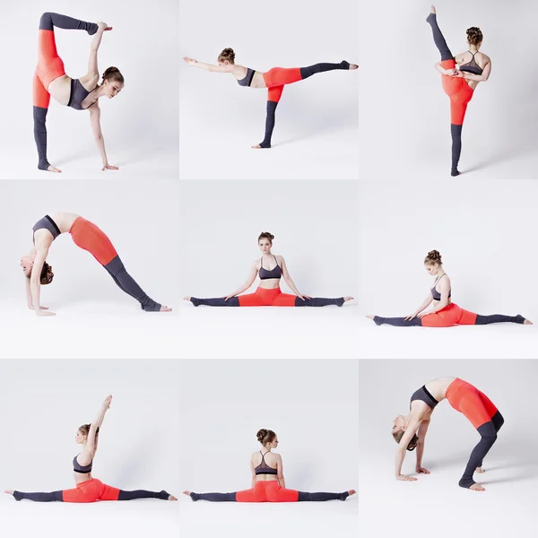 Yoga houdingen — Stockfoto