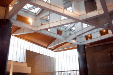 Modern mimarisi, büyük alışveriş merkezi, iletişim ve construcitve öğeleri, fütüristik tasarım unsurları