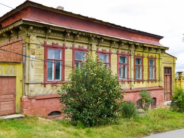 Yelets eski ahşap ev.