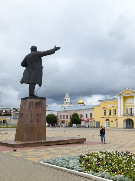 Lenin Square. Yelets stad. — Stockfoto