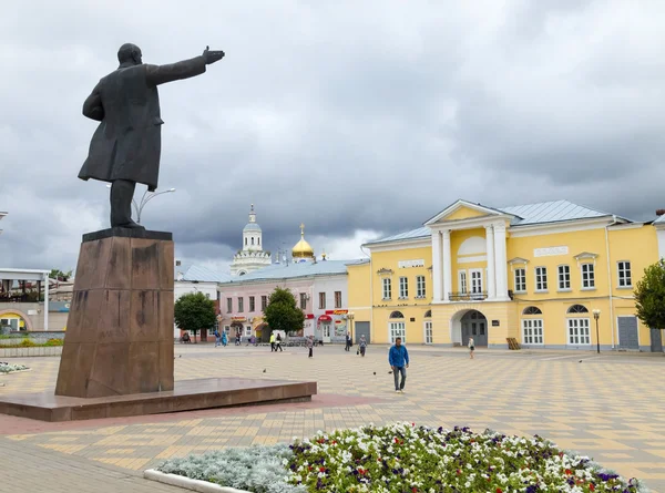 Lenin Square. Cidade de Yelets . — Fotografia de Stock