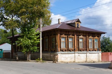 Eski ahşap ev. Yelets.