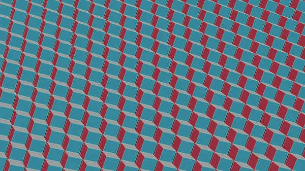 Абстрактный Геометрический Фон Трехмерных Кубов Векторная Ретро Иллюстрация Плоском Дизайне — стоковый вектор