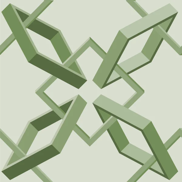 Isometrisches Nahtloses Muster Aus Gewebten Rahmen Vektor Illustration Flachen Stil — Stockvektor