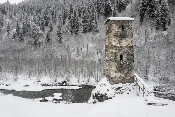 Ushguli.The Ushguli Şapel. Gürcistan