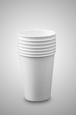 beyaz kağıt bardak kahve ve çay için