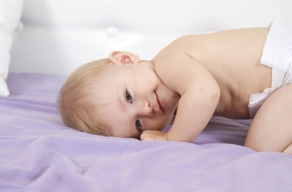 Comedor bebé dormido — Foto de Stock