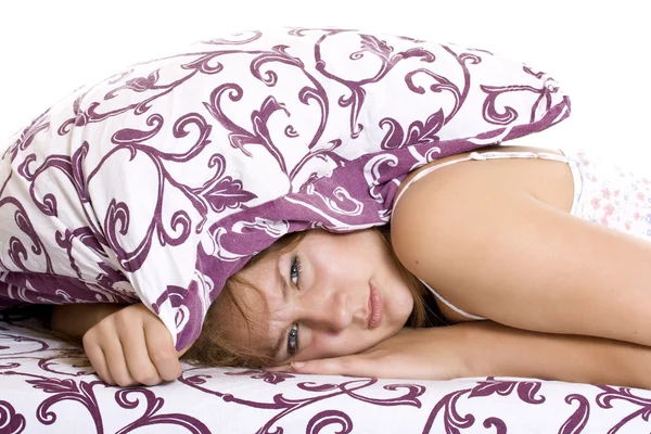 Woman trying to sleep Stock Picture