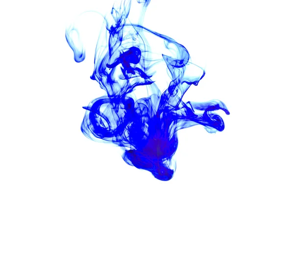 Blue ink in water — Stock Photo, Image