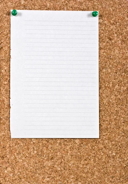 Λευκό χαρτί με γραμμές — Φωτογραφία Αρχείου