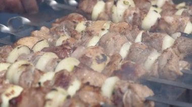 Lezzetli ızgara et.