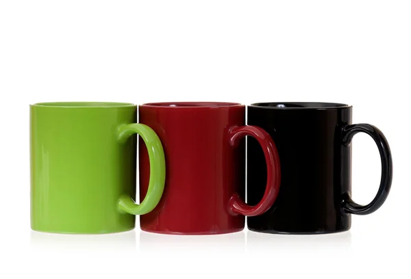 Three colorful cups — Stock Photo, Image