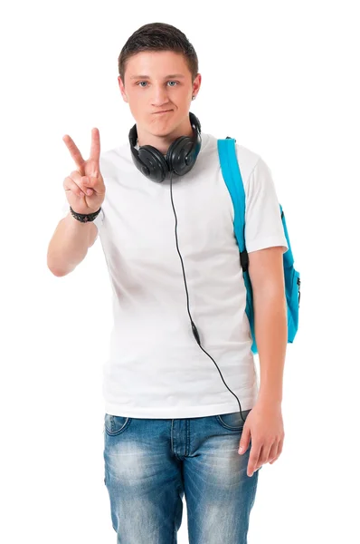 Teenage student boy — Stock Photo, Image