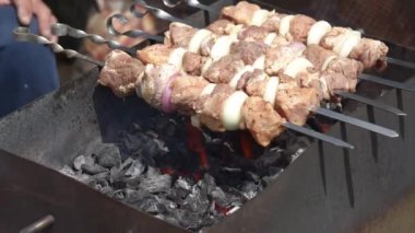 Lezzetli ızgara et.