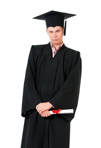 Giovane laureato con diploma — Foto Stock