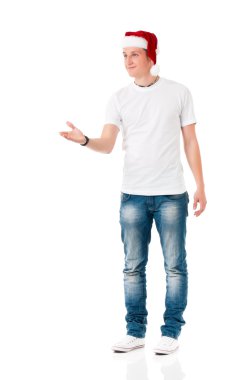 Çocuk giyen Santa Claus şapka