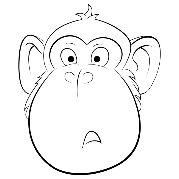 Sürpriz maymun illüstrasyon — Stok fotoğraf