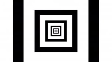 Tünel etkisi siyah ve beyaz kareler