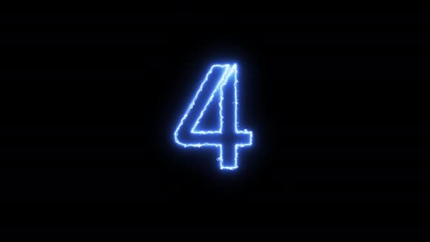 Five second countdown animation — Stock Video