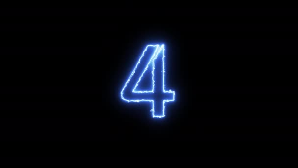 Five second countdown animation — Vídeo de stock