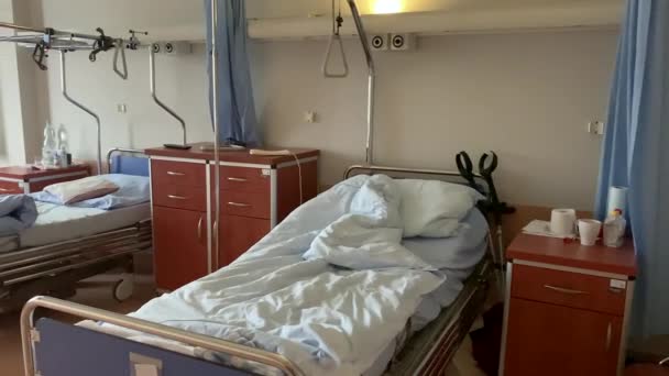 有床位的医院房间 — 图库视频影像