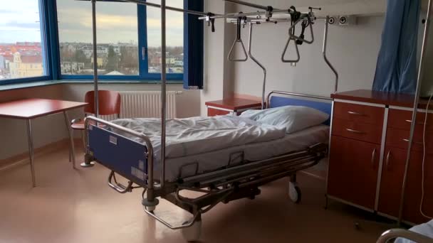 Camera de spital cu paturi — Videoclip de stoc
