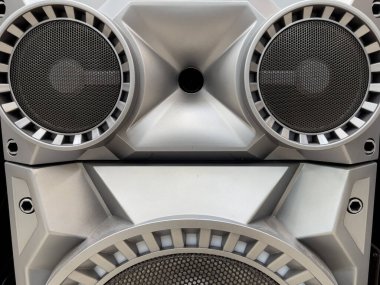 Koruyucu ızgaralı müzik hoparlörü