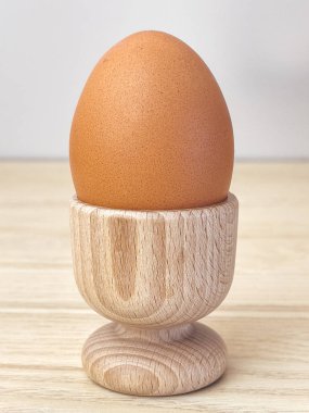 Taze haşlanmış yumurta.