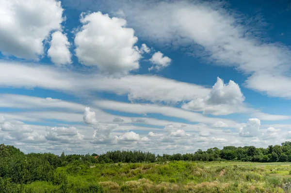 White clouds in blue sky — Stock Photo, Image