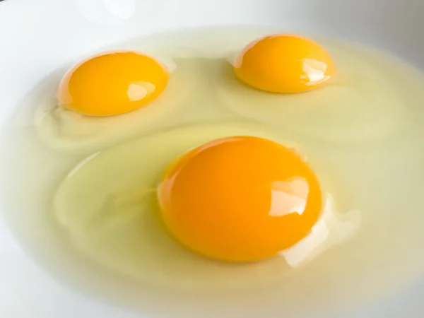 Raw chicken eggs — Stock Photo, Image