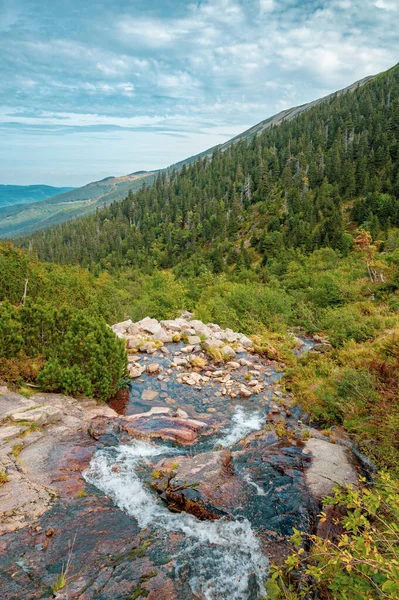 Lomiczka waterfall in Karkonosze mountains — Stock Photo, Image