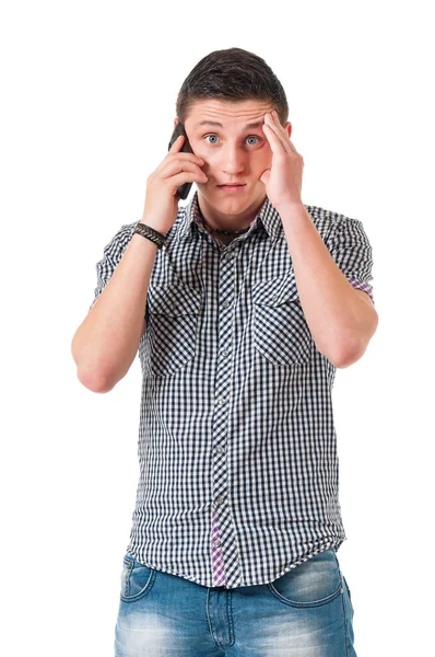 Man with phone — Stock Photo, Image