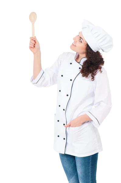 Mujer cocinera — Foto de Stock