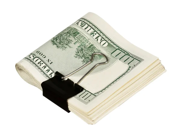 Dollar with clip — Stock Photo, Image